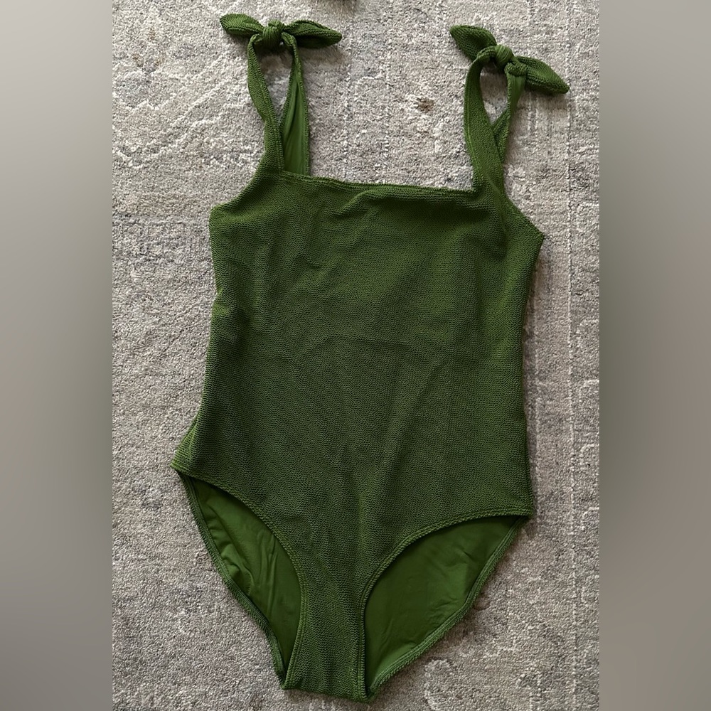 & other stories textured one piece green bathing suit - NWT never worn